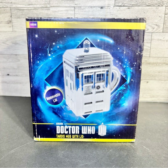 NEW‎ DOCTOR WHO 50th Anniversary Special 3D CHROME TARDIS CERAMIC MUG Coffee Tea - Picture 1 of 11